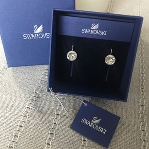 Swarovski Bella Mini Crystal & Rhodium Earrings